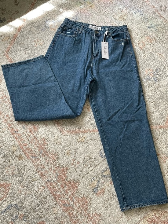 Indigo Blue Denim - NWT-Indigo Rein Dad Fit SUPER High Rise Jeans-Size 15